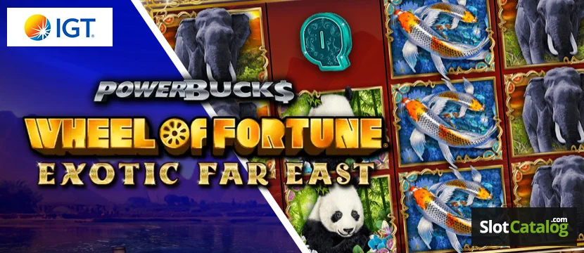 Machine à sous exotique Powerbucks Wheel of Fortune Extrême-Orient