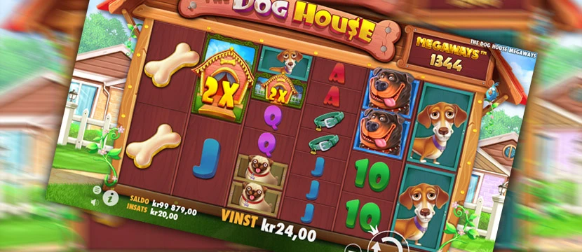 spelskärmen för The Dog House Megaways Slot