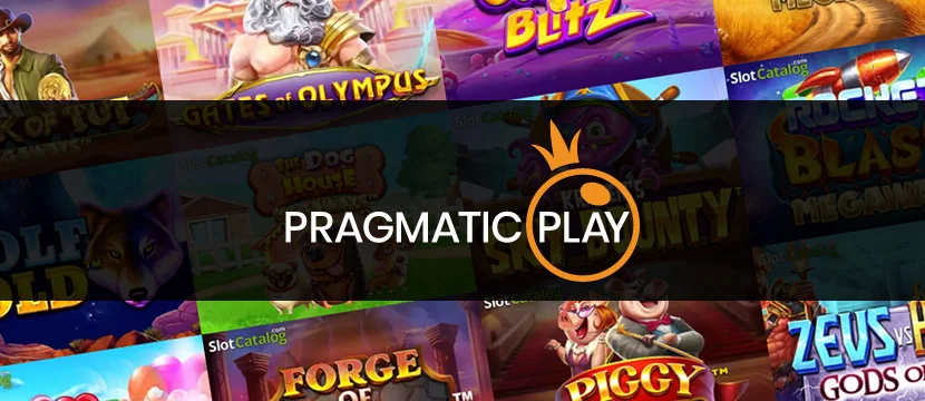 Logotipo da Pragmatic Play e alguns de seus jogos.