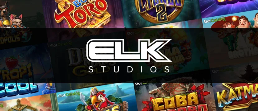 ELK logotyp och några av dess spel.