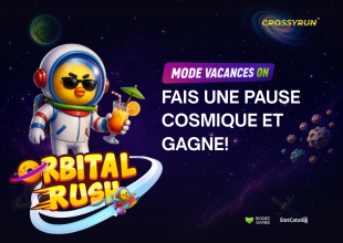 Mode vacances activé : promotion CrossyRun Orbital Rush de Riddec Games