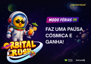 Modo de férias ativado: promoção CrossyRun Orbital Rush da Riddec Games