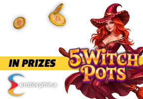 Endorphina Halloween 2026 Giveaway on SlotCatalog. Compete to win $1500 prize