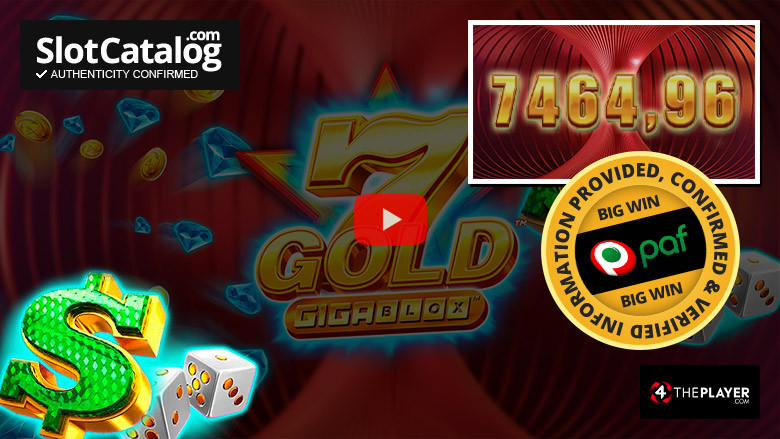 7 Gold Gigablox slot Big Win abril de 2024