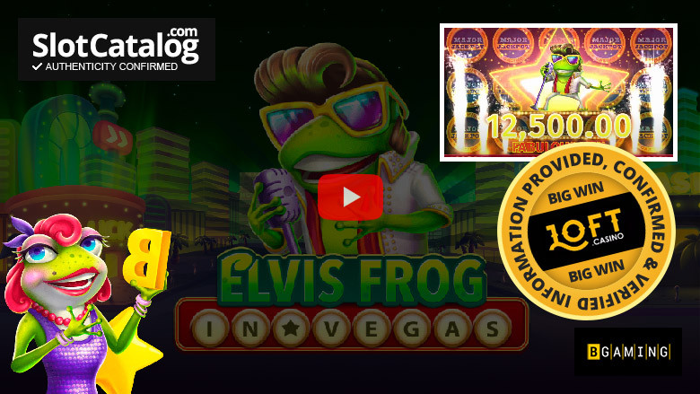 Elvis Frog in Vegas slot Big Win listopad 2023