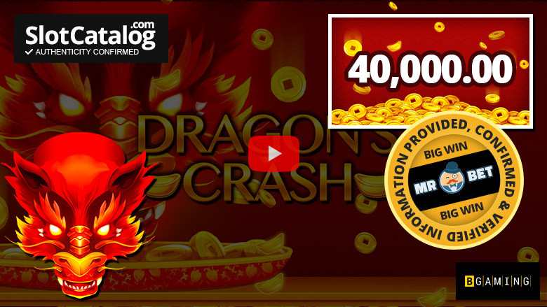 Grande vitória no slot Dragon's Crash, março de 2024