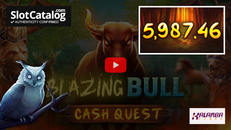 Blazing Bull: Cash Quest slot Big Win iunie 2022
