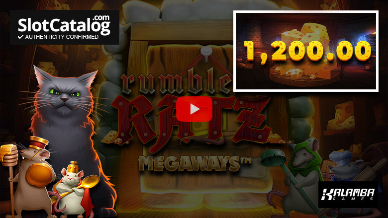 Rumble Ratz Megaways slot Big Win maio de 2024