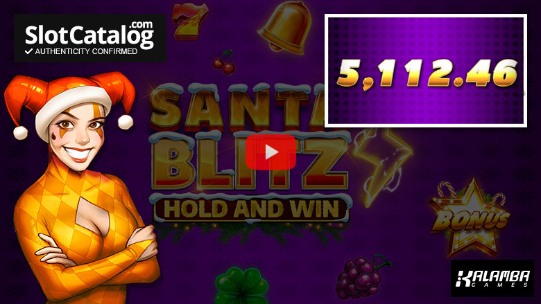 Слот Santa Blitz Hold and Win Big Win, декабрь 2023 г.