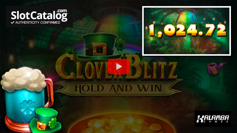 Clover Blitz Hold and Win slot Big Win April 2024