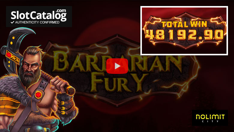 Barbarian Fury slot Big Win juli 2021