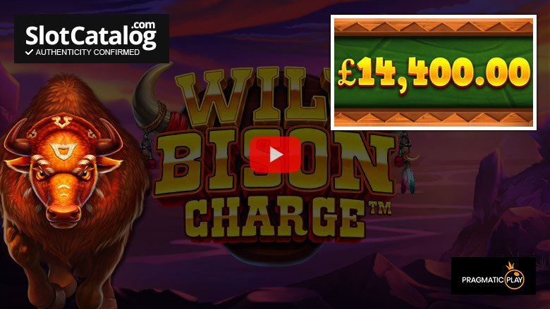 Wild Bison Charge slot Big Win maio 2023