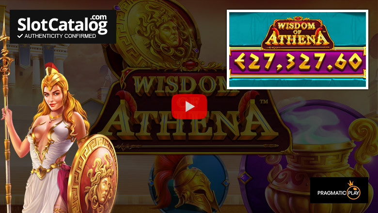 Слот Wisdom of Athena Big Win, июль 2023 г.