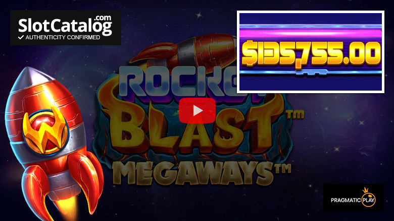 Слот Rocket Blast Megaways Big Win, август 2023 г.