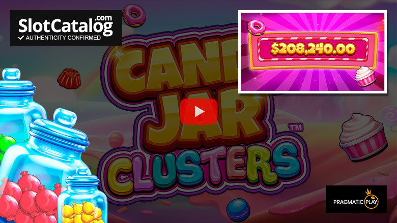 Слот Candy Jar Clusters Big Win, декабрь 2023 г.