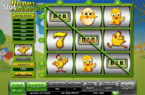 Game workflow 2. Happy Chicken slot