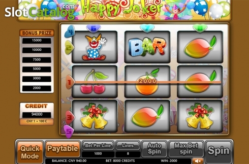Bildschirm3. Happy Joker (Aiwin Games) slot