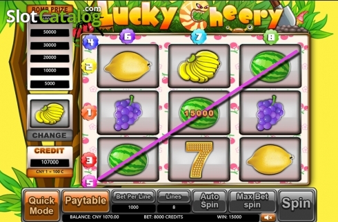 Bildschirm3. Lucky Cheery slot