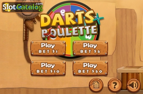 Intro screen. Darts Roulette slot