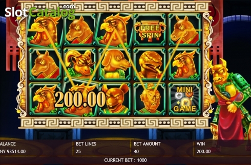 Skärmdump3. Chinese Zodiac (Triple Profits Games) slot
