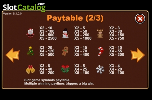 画面7. Christmas Joy (Triple Profits Games) カジノスロット