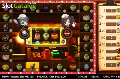 Bildschirm5. Dessert Mario slot