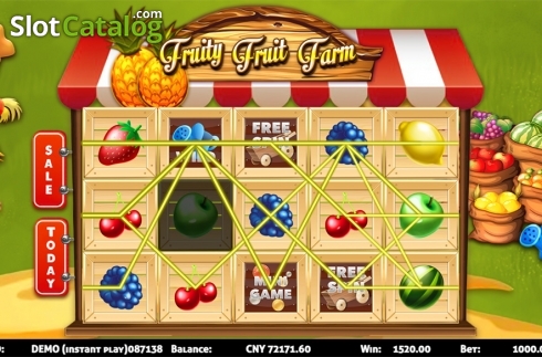 Game workflow 3. Fruity Fruit Farm slot