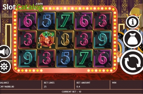 Reel Screen. Poker King (Triple Profits Games) slot