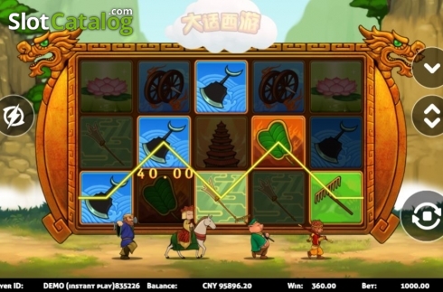 Win Screen. Journey to the West (Triple Profits Games) slot