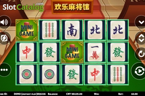 Reel Screen. Mahjong House slot