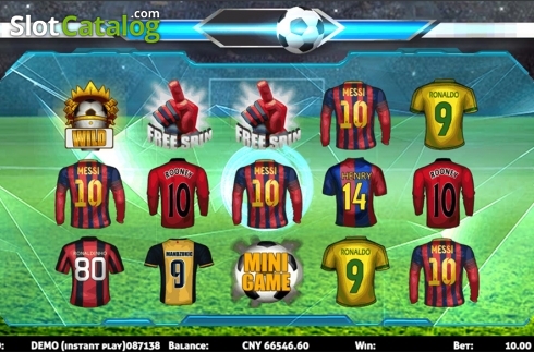 Reels screen. Soccer (Triple Profits Games) slot