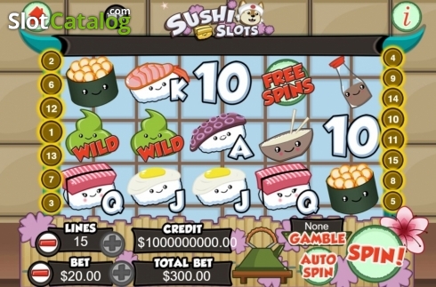 Reel Screen. Sushi Slots slot