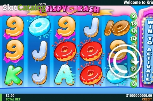 Bildschirm2. Krispy Kash slot