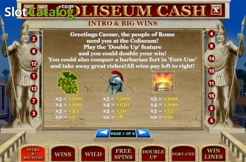 Captura de tela4. Coliseum Cash slot