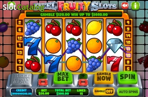 Game workflow 3. Reel Fruity Slots slot