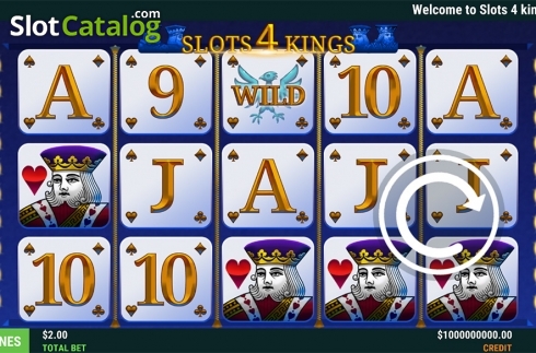 Game screen. Slots 4 Kings slot