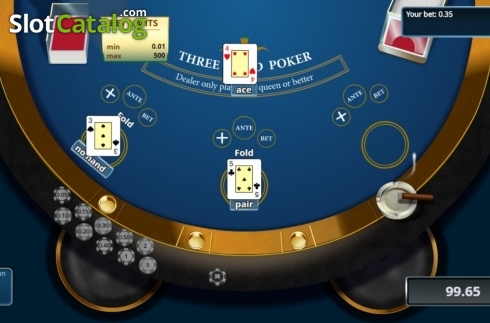 Pantalla4. 3 Card Poker (Novomatic) Tragamonedas 