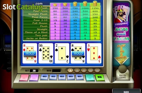 Game Screen 1. Aces And Faces (Novomatic) slot