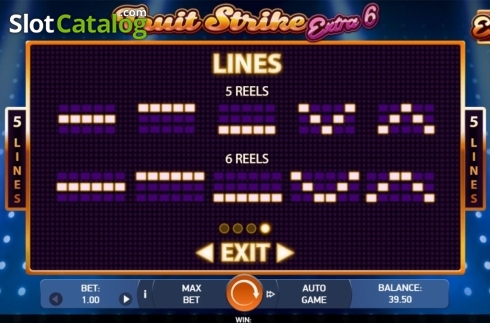 Bildschirm9. Fruit Strike: Extra 6 slot