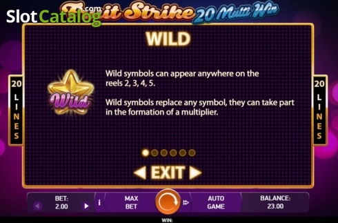 Bildschirm4. Fruit Strike: 20 Multi Win slot