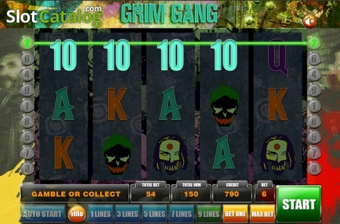 画面5. Grim gang カジノスロット