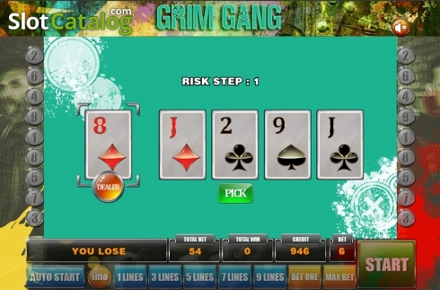 Gamble game 2. Grim gang slot