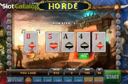 Gamble game 2. Horde slot