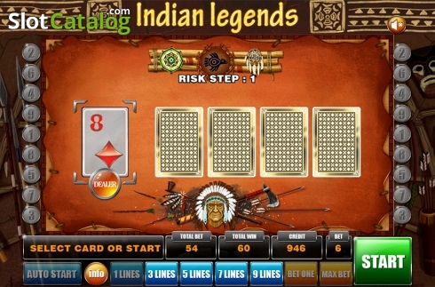 Gamble game . Indian Legends slot