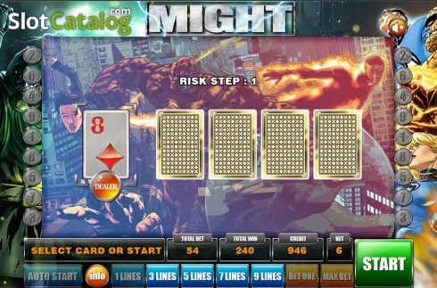 Gamble game . Might (GameX) slot