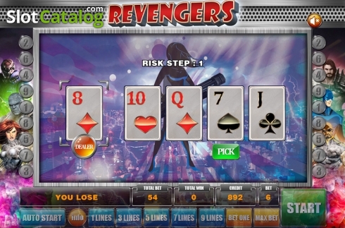 Gamble game 2. Revengers slot