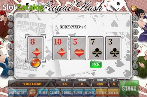 Gamble game 2. Royal Flush (GameX) slot