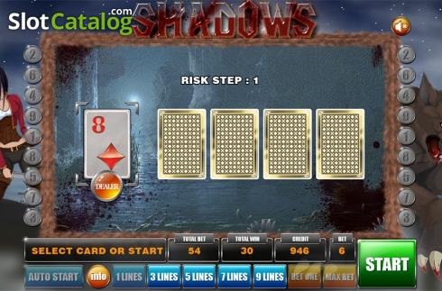 Gamble game . Shadows slot