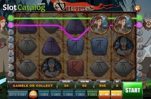 Skärmdump4. Vikings (GameX) slot