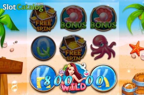 Skärmdump4. Mermaid Treasure (Triple Profits Games) slot